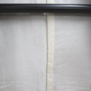 Haori Jacket Vintage(1950-1980) Black Gold Silver Smoke Silk #9880B3