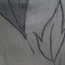 Load image into Gallery viewer, Haori Jacket Vintage(1950-1980) Black Sheer Botanical Embroidery Silk #10892E4

