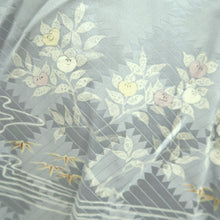 Load image into Gallery viewer, Haori Jacket Blueish Gray Landscape Silk #10792D5
