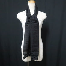 Load image into Gallery viewer, Silk Japanese Obiage Asanoha Black 66.9x11.0in(170x28cm) A#10046
