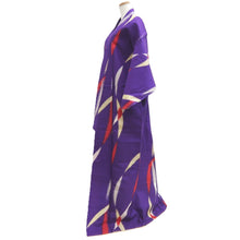 Load image into Gallery viewer, Kimono Vintage(1920-1950) Purple Meisen Silk #10767D4
