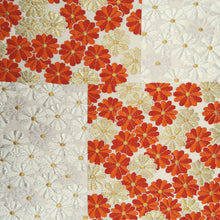 Load image into Gallery viewer, Fukuro Obi Vintage(1950-1980) White Gold Red Chrysanthemum Silk BB321V8
