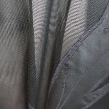 Load image into Gallery viewer, Haori Jacket Vintage(1950-1980) Black Sheer Botanical Embroidery Silk #10892E4
