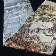 Load image into Gallery viewer, BB10013AB Silk Obi Fabric Plum blossom Bird Silver 84.6x11.0in(215x28cm)
