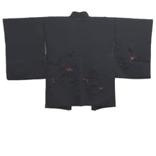 Load image into Gallery viewer, Haori Jacket Vintage(1950-1980) Black Fully Embroidered Flower Silk #10591C1
