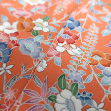 Load image into Gallery viewer, CC1003C1 Silk 8pcs Bundle Kimono Fabric Flower Blue 55.1x5.9in(140x15cm)
