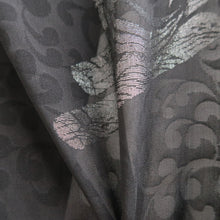 Load image into Gallery viewer, Haori Jacket Vintage(1950-1980) Black Silver Sheer Silk #10962F3
