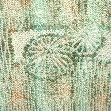 Load image into Gallery viewer, Haori Jacket Vintage(1950-1980) Green Brown Full Shibori Kiku Silk #10802D5
