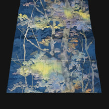 Load image into Gallery viewer, BB10104AG Silk Obi Fabric Vintage(1950-1980) Forest Blue 92.5x10.6in(235x27cm)
