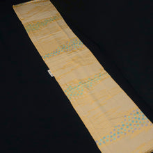 Load image into Gallery viewer, KK1449A1 Silk Kimono Fabric Vintage(1950-1980) Shibori Light Yellow 62.6x12.2in(159x31cm)
