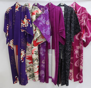 Bundle 6pcs Silk Antique Kimono Wholesale Bulk Free Shipping #558