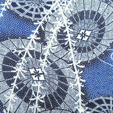 Load image into Gallery viewer, Yukata Vintage(1950-1980) Blue White Bangasa Cotton #11097B1
