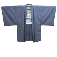 Load image into Gallery viewer, Men's Haori Vintage(1950-1980) Blue Black Dragon Silk #10649C4
