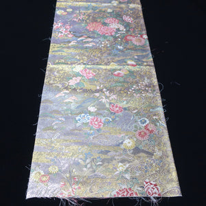 BB10054AD Silk Obi Fabric Flower Gold 51.6x11.0in(131x28cm)