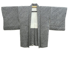 Load image into Gallery viewer, Haori Jacket Vintage(1950-1980) Black Full Shibori Botanical Silk #10952F2
