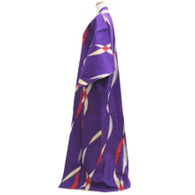 Load image into Gallery viewer, Kimono Vintage(1920-1950) Purple Meisen Silk #10767D4
