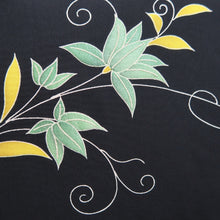 Load image into Gallery viewer, Haori Jacket Vintage(1950-1980) Black Vine Silk #9738A2
