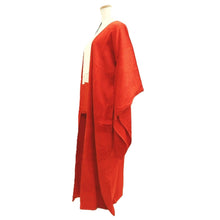 Load image into Gallery viewer, Juban Vintage(1950-1980) Red Peony Chrysanthemum Silk #10504B1
