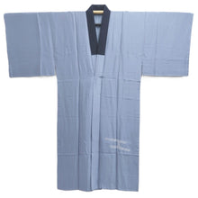 Load image into Gallery viewer, Men's Juban Grayish Blue Landscape Silk #10873E4
