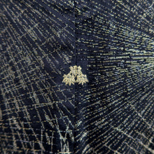 Load image into Gallery viewer, Haori Jacket Vintage(1950-1980) Black Gold Floral pattern Silk #10992F4
