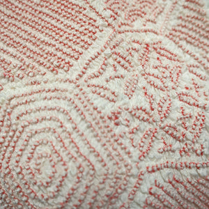 Silk Japanese Obiage Shibori Orange 48.0x5.5in(122x14cm) A#10027