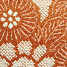 Load image into Gallery viewer, Haori Jacket Vintage(1950-1980) Reddish Brown Full Shibori Peony Silk #10571B5
