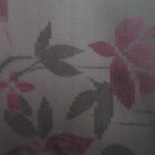 Load image into Gallery viewer, Kimono Vintage(1950-1980) Black Magenta See-Through Flower Silk #10273E4
