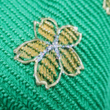 Load image into Gallery viewer, Silk Japanese Obiage Shibori Green 47.2x5.5in(120x14cm) A#10007
