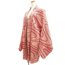 Load image into Gallery viewer, Haori Jacket Red Full Shibori Ryusui Silk #10702D1
