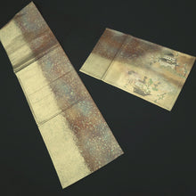 Load image into Gallery viewer, Fukuro Obi Gold Kinkakuji Kyoto Raden Silk BB302V7
