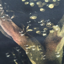 Load image into Gallery viewer, Haori Jacket Vintage(1950-1980) Black Tree Silk #9728A1
