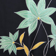 Load image into Gallery viewer, Haori Jacket Vintage(1950-1980) Black Vine Silk #9738A2
