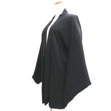 Load image into Gallery viewer, Haori Jacket Vintage(1950-1980) Black Gold Silver Tree Landscape Silk #10983F4
