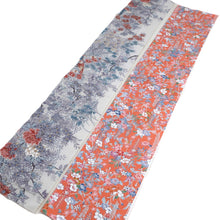 Load image into Gallery viewer, CC1007C1 Silk 8pcs Bundle Kimono Fabric Purple Light Blue 34.3x5.9in(87x15cm)
