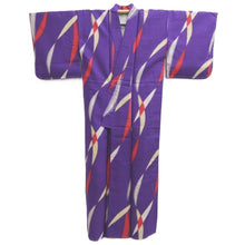 Load image into Gallery viewer, Kimono Vintage(1920-1950) Purple Meisen Silk #10767D4
