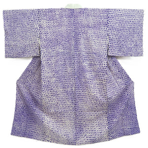 Juban Vintage(1950-1980) Blueish Purple Shibori Silk #10365F4