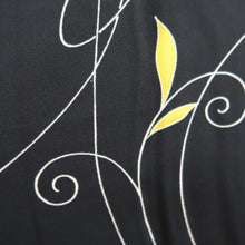 Load image into Gallery viewer, Haori Jacket Vintage(1950-1980) Black Vine Silk #9738A2
