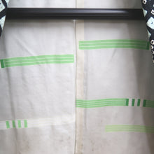 Load image into Gallery viewer, Haori Jacket Vintage(1950-1980) Black Mint Blue Full Shibori Diamond Geometric Silk #10922E5
