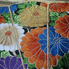 Load image into Gallery viewer, BB10094AF Silk Obi Fabric Maple Leaf White 100.4x10.6in(255x27cm)
