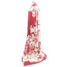 Load image into Gallery viewer, Furisode Magenta Plum blossom Branch Tall Silk #11082A5

