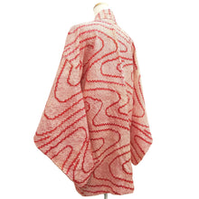 Load image into Gallery viewer, Haori Jacket Red Full Shibori Ryusui Silk #10702D1
