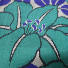 Load image into Gallery viewer, KK1497A2 Silk Kimono Fabric Vintage(Pre-1920) Meisen Gray 57.1x12.6in(145x32cm)
