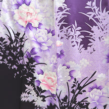 Load image into Gallery viewer, Furisode Purple Peony Yamato Silk #10562B4
