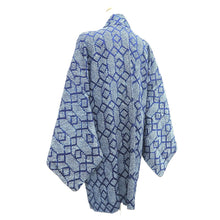 Load image into Gallery viewer, Haori Jacket Vintage(1950-1980) Blue Full Shibori Silk #10833E2
