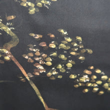 Load image into Gallery viewer, Haori Jacket Vintage(1950-1980) Black Tree Silk #9728A1
