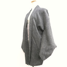 Load image into Gallery viewer, Haori Jacket Vintage(1950-1980) Black Full Shibori Silk #10171D4
