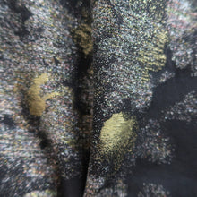 Load image into Gallery viewer, Haori Jacket Vintage(1950-1980) Black Gold Silver Smoke Silk #9880B3
