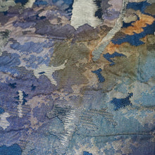 Load image into Gallery viewer, BB10104AG Silk Obi Fabric Vintage(1950-1980) Forest Blue 92.5x10.6in(235x27cm)
