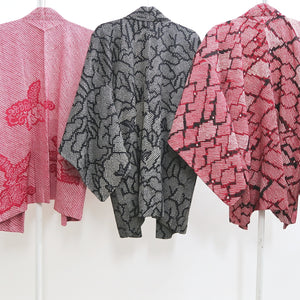 Bundle 12pcs Silk Vintage Full Shibori Haori Wholesale Bulk Free Shipping #487