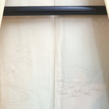 Load image into Gallery viewer, Haori Jacket Light Yellow Floral pattern Silk #10943F1
